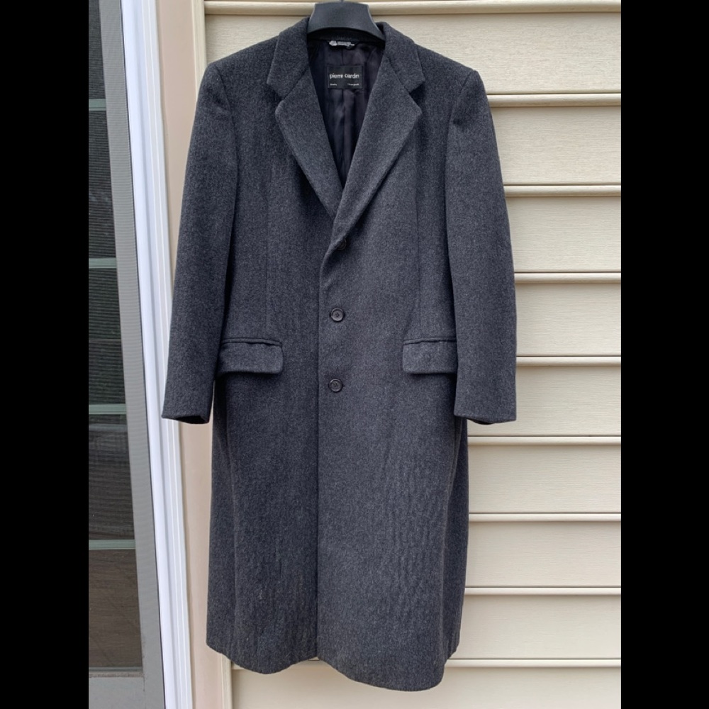 Pierre cardin wool overcoat xl
